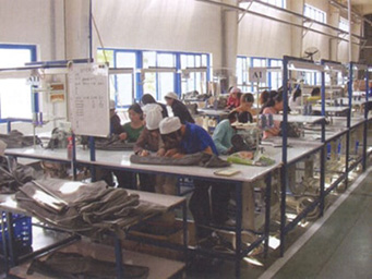 The sewing plant in Wuhan Fuboha Auto Parts Co.,Ltd.